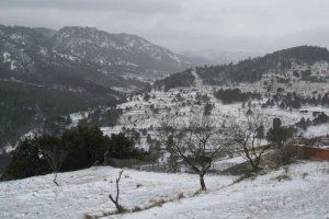 Imatge d'arxiu d'una nevada en la Tinença de Benifassà