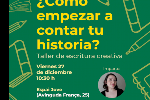 La Regidoria de Joventut presenta una completa agenda nadalenca amb tallers creatius i musicals