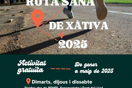 Xàtiva reprén la Ruta Sana a partir de gener de 2025