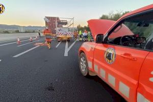 Un accident en l'A-7 provoca el talle total i congestió a Xàtiva - (foto 7)