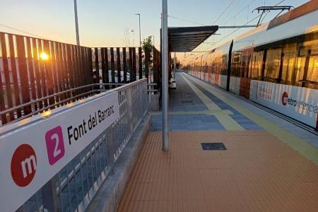El tramo Paterna-Llíria de la Línea 2 de Metrovalencia vuelve por Navidad: a partir de hoy se incorpora al resto de líneas de metro