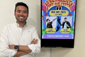 Dj Nando Costa i Dj PSK Ramos en la nit de «Mig Any 2025»