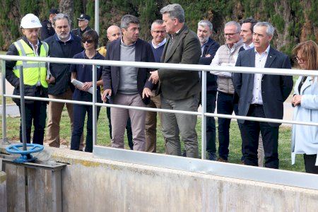Carlos Mazón: “El 100 % de les depuradores estaran reconstruïdes este estiu”