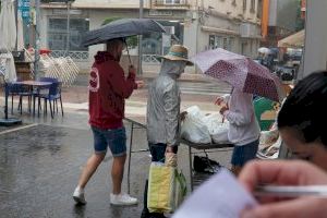 Rugit de tempesta en la Comunitat Valenciana: avís taronja per graníssol i ruixats molt violents aquest dissabte
