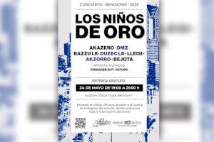 La música urbana de ‘Los niños de oro’ llega a Benidorm el próximo 24 de mayo en el Óscar Esplá