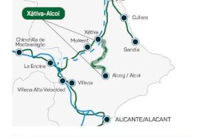 La línea Xàtiva-Alcoi, sin trenes: arrancan las obras
