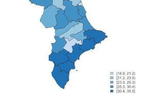 Alcoi registra l’indicador de risc de pobresa més baix de les comarques de les províncies d’Alacant i València