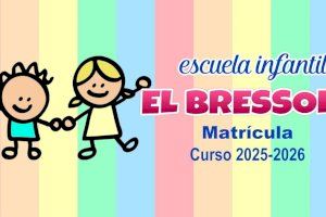El próximo martes finaliza el plazo de solicitudes para L’Escola Infantil “El Bressol”