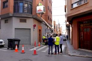 Burriana inicia les obres per renovar l'enllumenat públic de tot el municipi