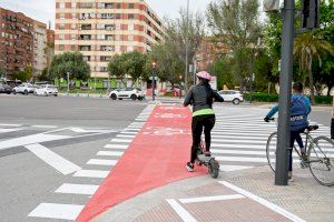 Un nou carril bici connecta la carrera de Malilla amb el sud de la ciutat