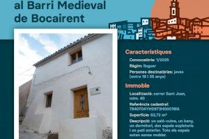 Bocairent abre la primera convocatoria para la adjudicación de alquiler joven en el Barrio Medieval