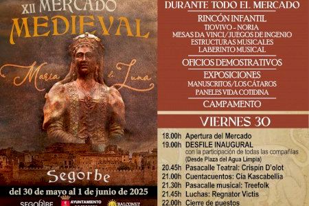 Segorbe vuelve al pasado con el Mercado Medieval María de Luna