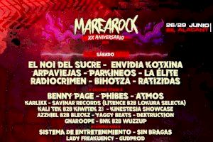 El XX Aniversario del MareaRock desvela su cartel por días
