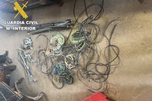 Arrestado un ladrón reincidente en Segorbe por robar tuberías, grifos y cableado en una nave industrial