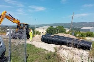 Ontinyent executa obres antiinundacions al polígon industrial Casa Balones