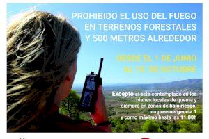 La Nucía recuerda la prohibición de quemas agrícolas del 1 de junio al 15 de octubre