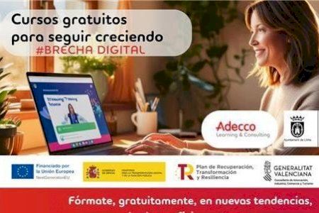 Llíria organitza cursos gratuïts per al desenvolupament de les competències digitals i la millora de l'ocupabilitat