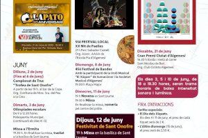 Algemesí dona la benvinguda a les Festes de Sant Onofre amb un programa per a tota la ciutadania