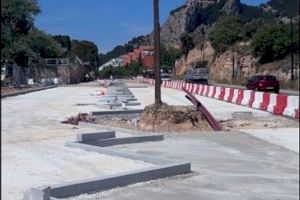 Avanzan a buen ritmo las obras de reurbanización del acceso oeste de Alcoy