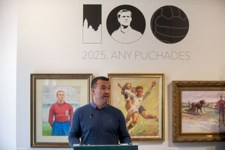 El València CF celebra 100 anys del mític futbolista Puchades al seu poble natal