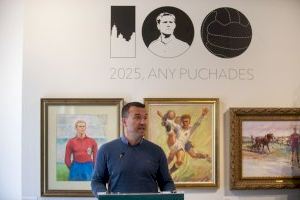 El València CF celebra 100 anys del mític futbolista Puchades al seu poble natal