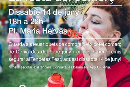 Dénia impulsa el comercio local con la celebración de Tendetes Fest y una tómbola digital con premios seguros