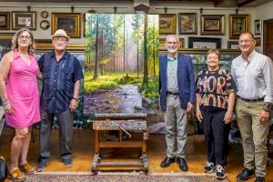 L'artista Juan González Alacreu dona la seua obra "Paisatge Oli" al municipi d'Alboraia