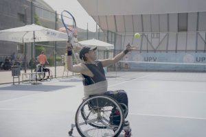 El I Open AEEPIM de tenis en silla comienza en la UPV con siete partidos en la primera jornada