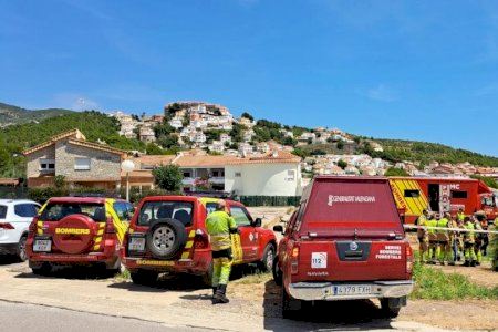 Peinan la Serra d'Irta en busca de un ciclista desaparecido