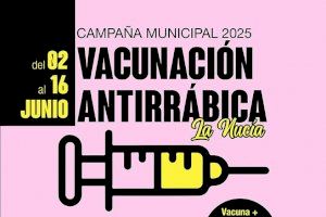 La Campaña de Vacunación Antirrábica 2025 finaliza el próximo lunes en La Nucía