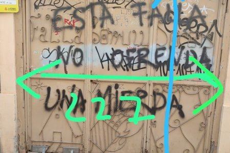 Una pintada vandálica en Valencia que criticaba la ofrenda de flores a la 'Geperudeta' da origen a la nueva falla en Borrull Socors