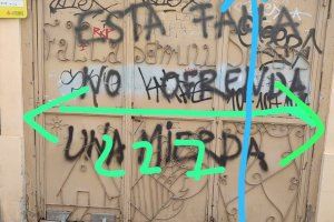 Una pintada vandàlica a València que criticava l'ofrena de flors a la 'Geperudeta' dona origen a la nova falla en Borrull Socors