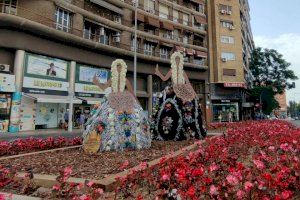 Las Belleas del Foc florales vuelven a la avenida de la Estación y la Explanada con motivo de las Hogueras