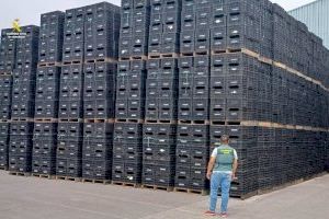 Un hombre se lleva una montaña de 4.000 cajones de fruta de dos empresas de Castellón