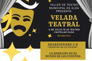 El alumnado del Taller Municipal de Teatro de Elda celebra el fin de curso con una 'Velada Teatral' en el Castelar