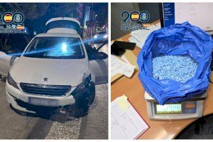 Persecución, colisión y detención en Benidorm: dos hombres acaban arrestados con 7.000 pastillas de éxtasis
