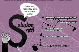 El fòrum d'associacions Saludem-nos convoca a la ciutadania a una acció per a contribuir a una Sueca més amable i saludable