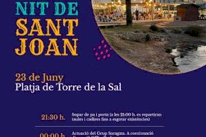 Cabanes celebra la Nit de Sant Joan amb música, sopar i festa a la platja de Torre de la Sal
