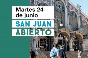 El Mercado Central informa a sus clientes de la apertura con normalidad el martes 24 junio, en que se celebra la festividad de San Juan