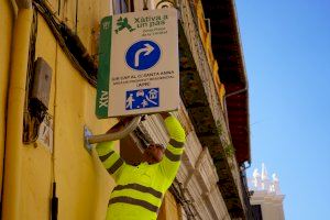 Xàtiva avanza en la instalación de cámaras de control de tráfico y pacificación del núcleo urbano