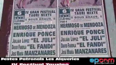 Festes Octubre - IV Festival Taurino - 1a parte