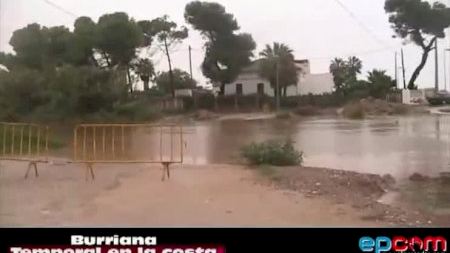 Temporal en la costa de Burriana
