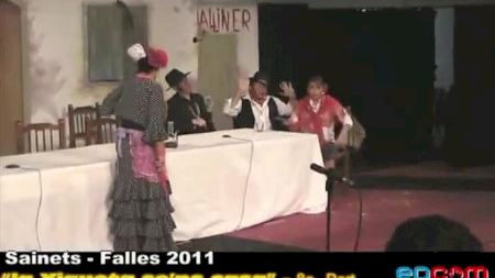 Fallas 2011 - Sainets - Centre Espanya - "La Xiqueta se'ns casa" - Parte 8