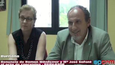 Renuncia al acta de concejal de Ramon Monferrer