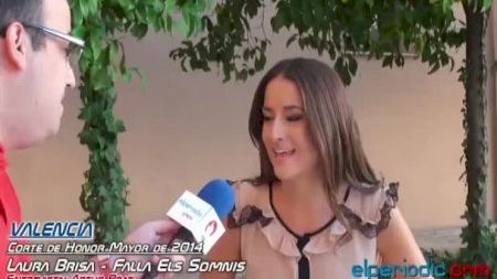 Valencia - Fallas 2014 - Corte Honor Mayor - Laura Brisa