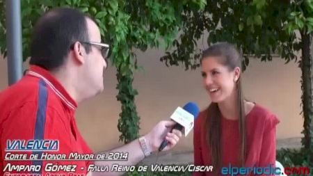 Valencia - Fallas 2014 - Corte Honor Mayor - Amparo Gómez