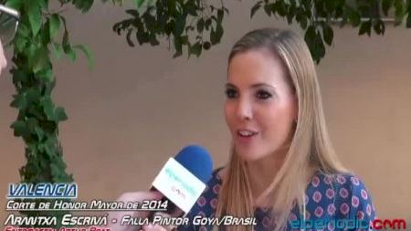 Valencia - Fallas 2014 - Corte Honor Mayor - Arantxa Escrivá