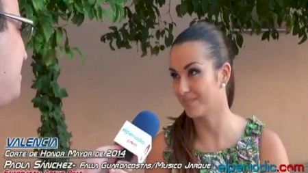 Valencia - Fallas 2014 - Corte Honor Mayor - Paola Sánchez