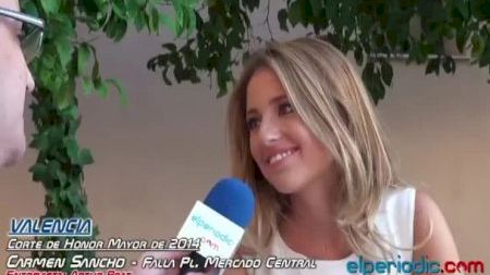 Valencia - Fallas 2014 - Corte Honor Mayor - Carmen Sancho