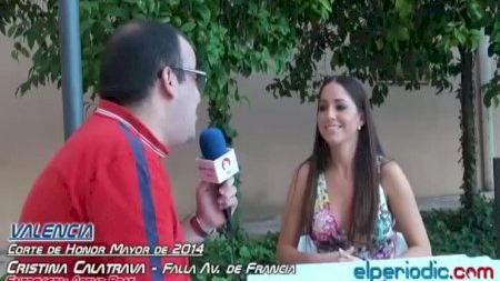 Valencia - Fallas 2014 - Corte Honor Mayor - Cristina Calatrava